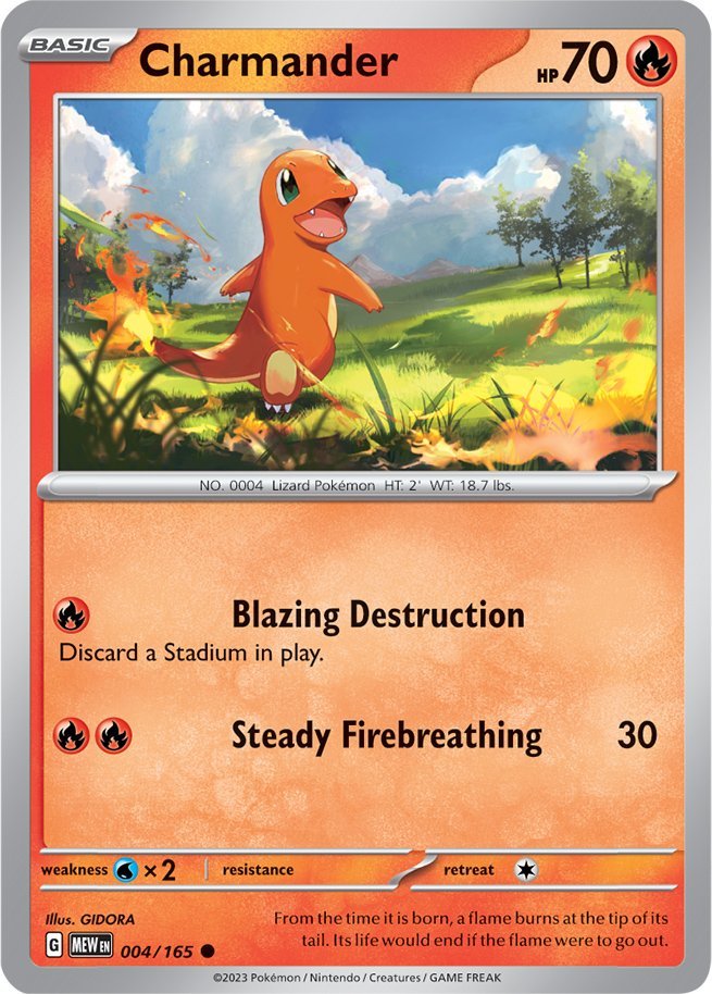 Charmander (004/165) [Scarlet & Violet 151] | Silver Goblin