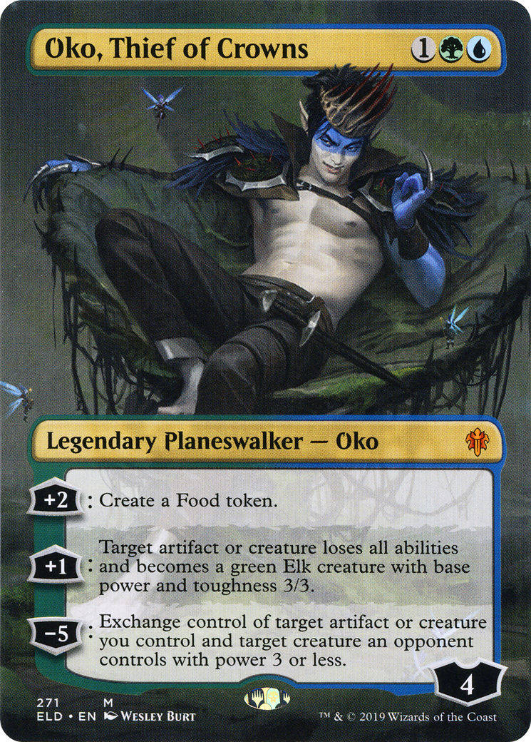 Oko, Thief of Crowns (Borderless) [Throne of Eldraine] | Silver Goblin