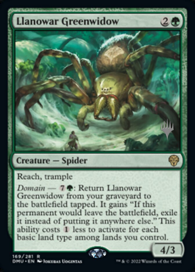 Llanowar Greenwidow (Promo Pack) [Dominaria United Promos] | Silver Goblin