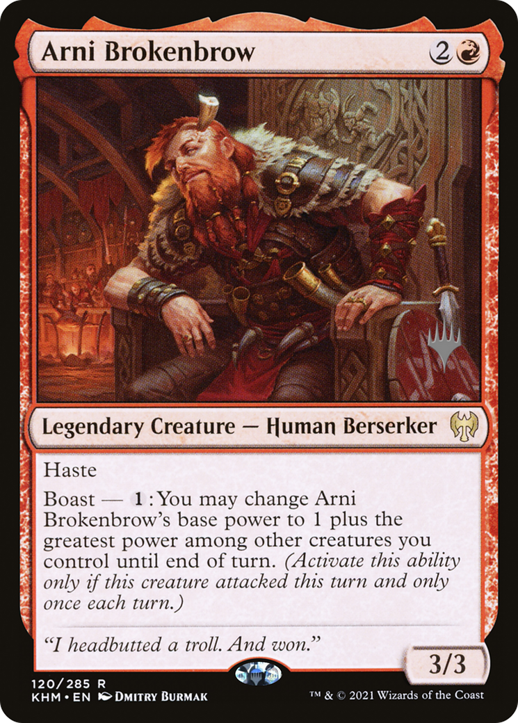 Arni Brokenbrow (Promo Pack) [Kaldheim Promos] | Silver Goblin