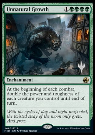 Unnatural Growth (Promo Pack) [Innistrad: Midnight Hunt Promos] | Silver Goblin