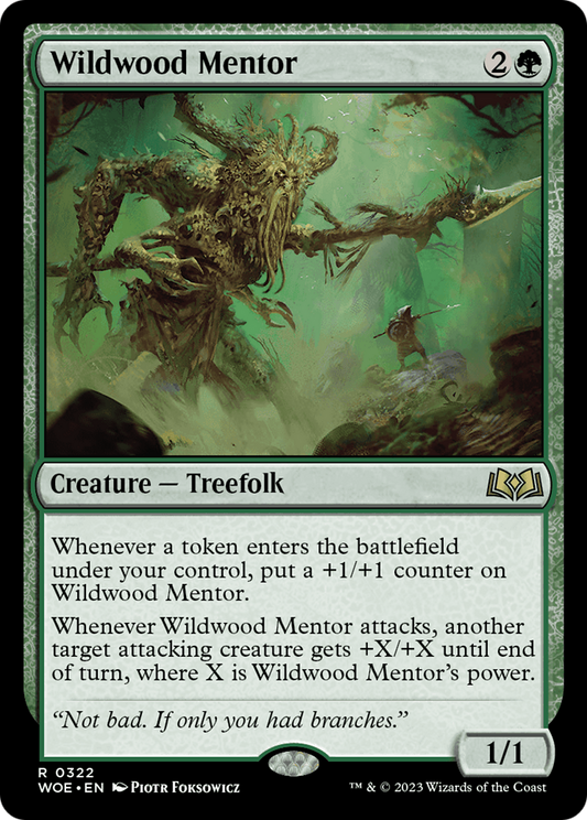 Wildwood Mentor [Wilds of Eldraine] Foil