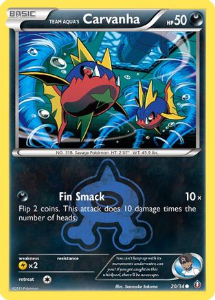 Team Aqua's Carvanha (20/34) [XY: Double Crisis] | Silver Goblin