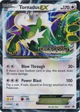 Tornadus EX (BW96) (Staff Prerelease Promo) [Black & White: Black Star Promos] | Silver Goblin