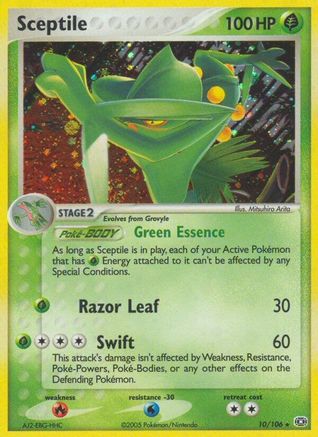 Sceptile (10/106) (Stamped) [EX: Emerald]