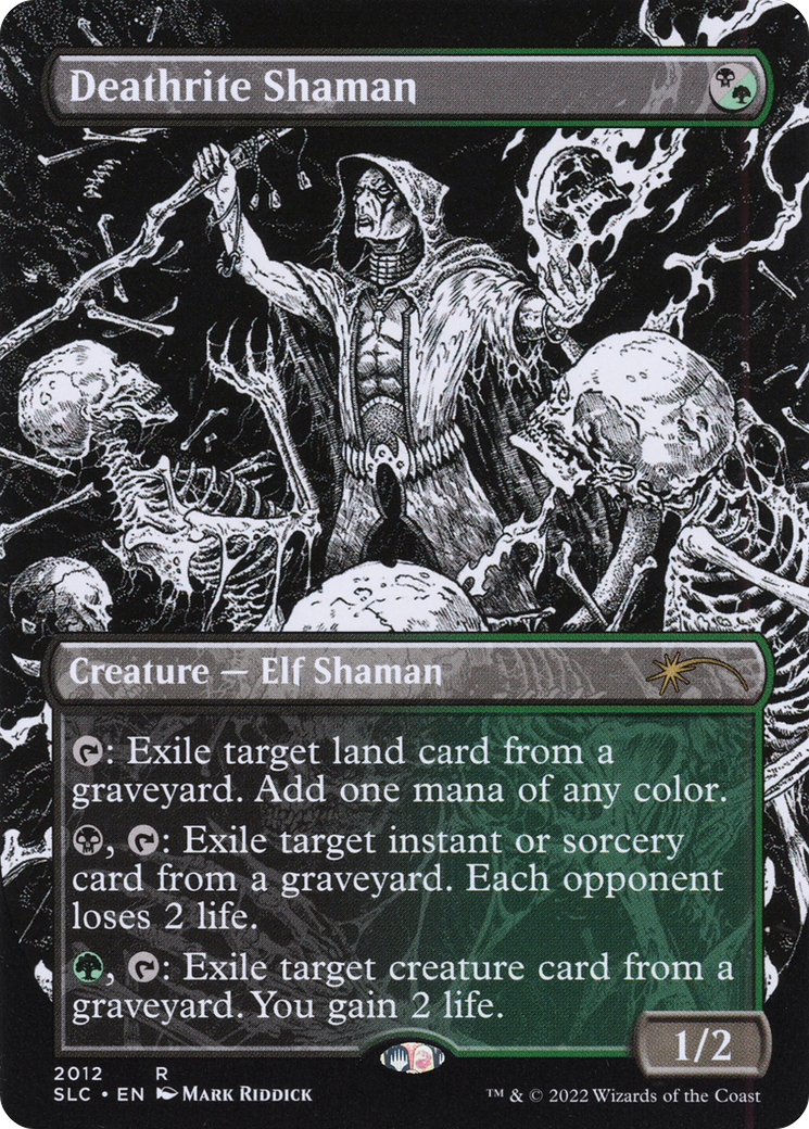 Deathrite Shaman (Borderless) [Secret Lair 30th Anniversary Countdown Kit] | Silver Goblin