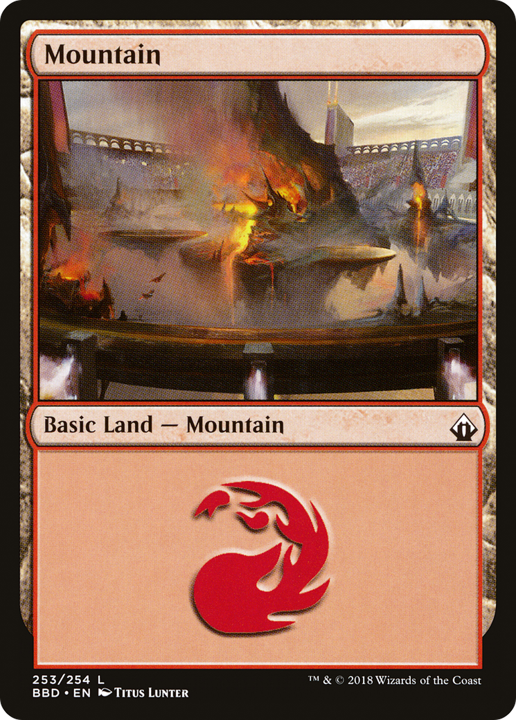 Mountain (253) [Battlebond] | Silver Goblin