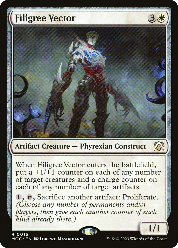 Filigree Vector [March of the Machine Commander] | Silver Goblin