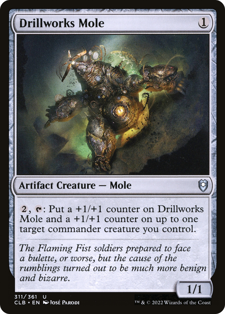 Drillworks Mole [Commander Legends: Battle for Baldur's Gate] | Silver Goblin