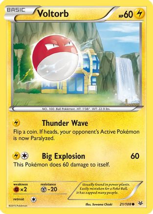 Voltorb (21/108) [XY: Roaring Skies] | Silver Goblin