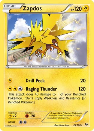 Zapdos (23/108) [XY: Roaring Skies] | Silver Goblin