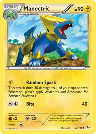 Manectric (25/108) [XY: Roaring Skies] | Silver Goblin