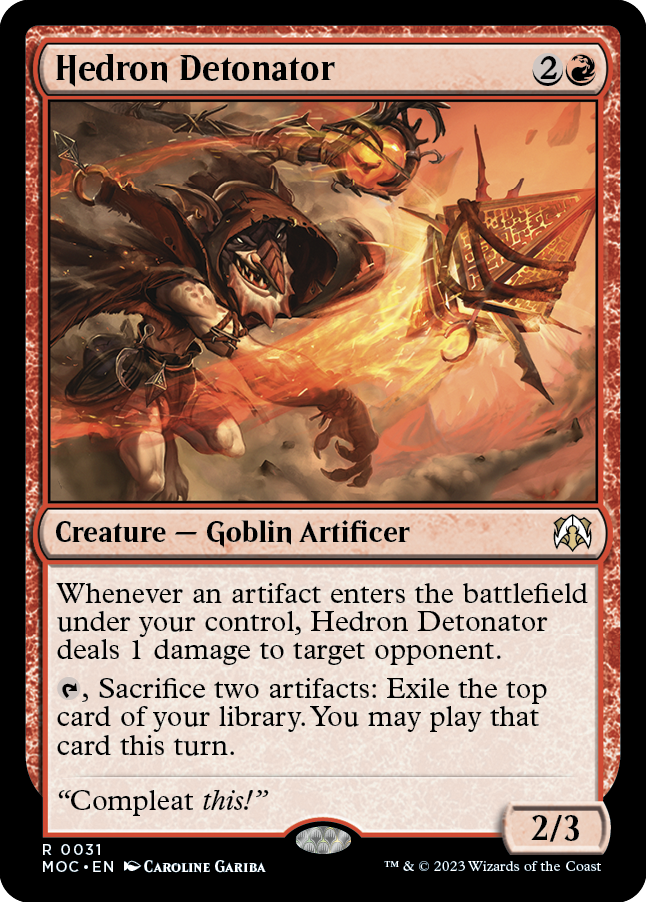 Hedron Detonator [March of the Machine Commander] | Silver Goblin