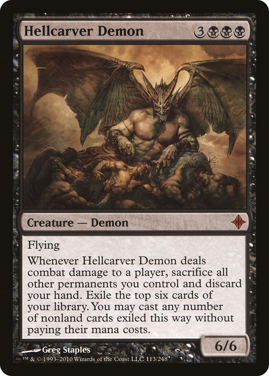 Hellcarver Demon [Rise of the Eldrazi]