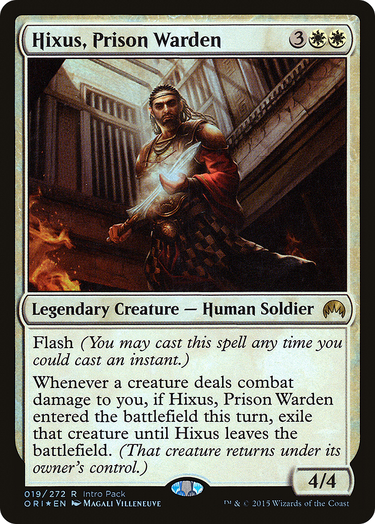 Hixus, Prison Warden (Intro Pack) [Magic Origins Promos] | Silver Goblin