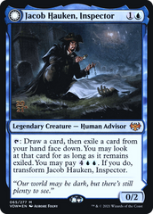 Jacob Hauken, Inspector // Hauken's Insight [Innistrad: Crimson Vow Prerelease Promos] | Silver Goblin