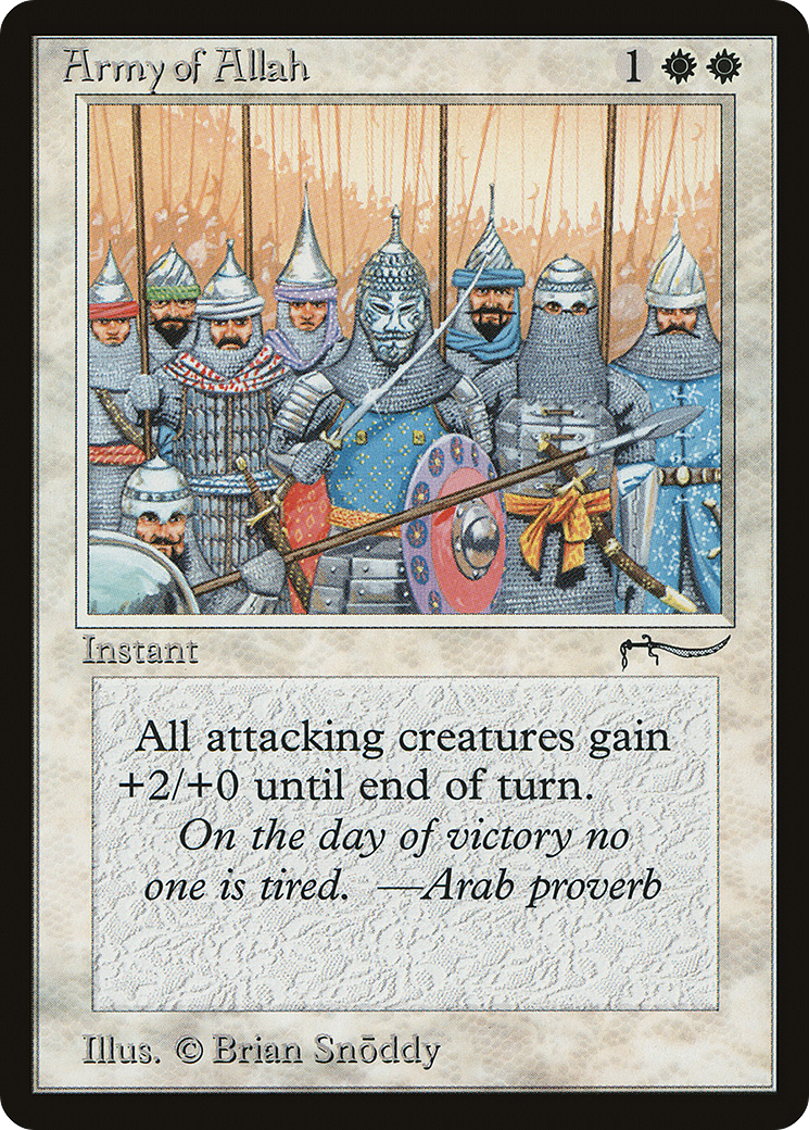 Army of Allah (Light Mana Cost) [Arabian Nights] | Silver Goblin