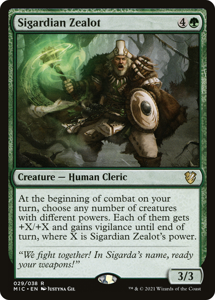 Sigardian Zealot [Innistrad: Midnight Hunt Commander] | Silver Goblin