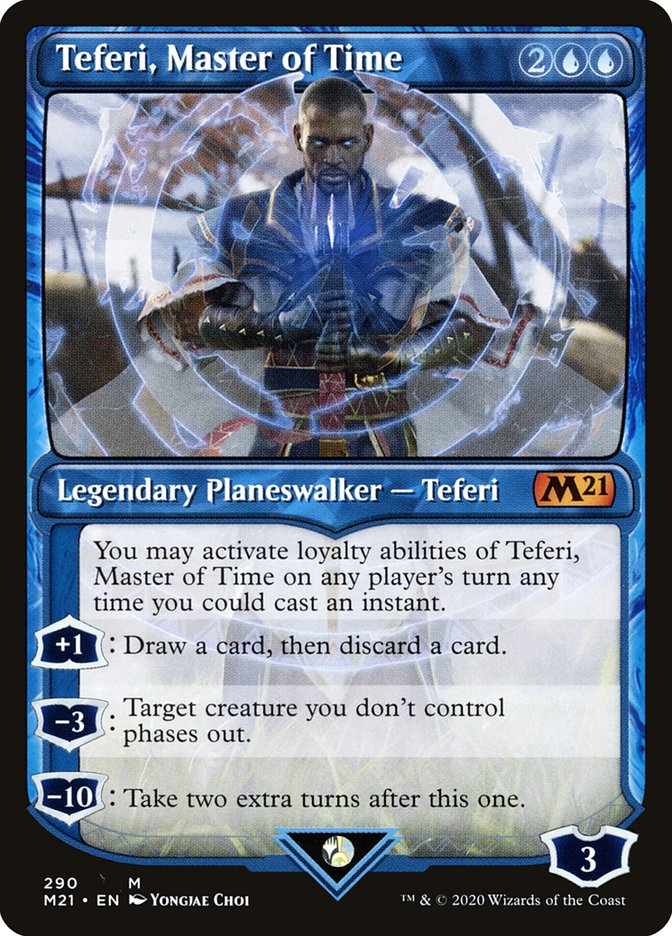 Teferi, Master of Time (Showcase) (290) [Core Set 2021] | Silver Goblin