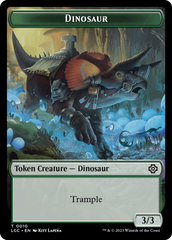 City's Blessing // Dinosaur Double-Sided Token [The Lost Caverns of Ixalan Commander Tokens] | Silver Goblin