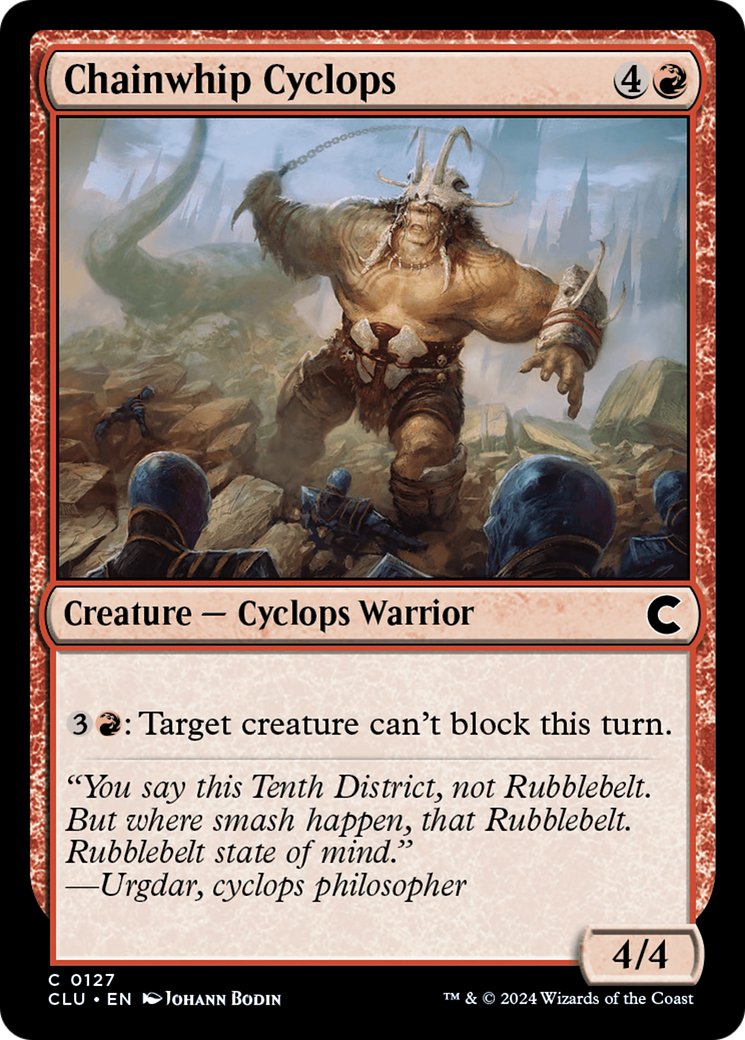 Chainwhip Cyclops [Ravnica: Clue Edition] | Silver Goblin