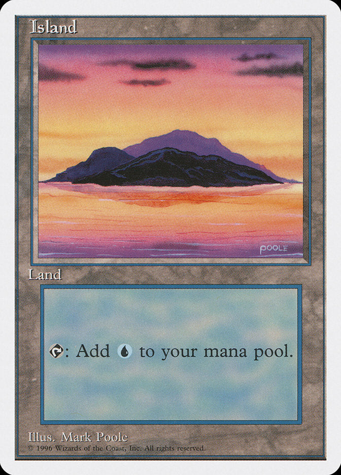 Island (Dark Clouds, Signature on Bottom Right) [Introductory Two-Player Set] | Silver Goblin