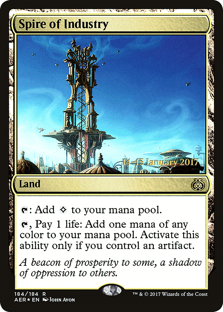 Spire of Industry [Aether Revolt Prerelease Promos] | Silver Goblin