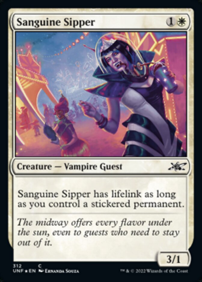 Sanguine Sipper (Galaxy Foil) [Unfinity] | Silver Goblin