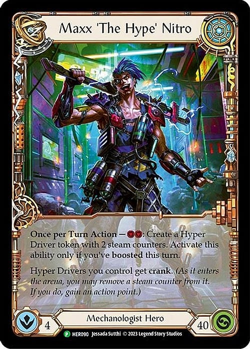 Maxx 'The Hype' Nitro [HER090] (Promo)  Cold Foil | Silver Goblin