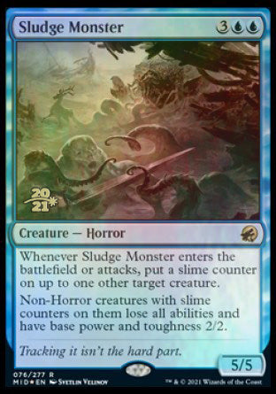 Sludge Monster [Innistrad: Midnight Hunt Prerelease Promos] | Silver Goblin