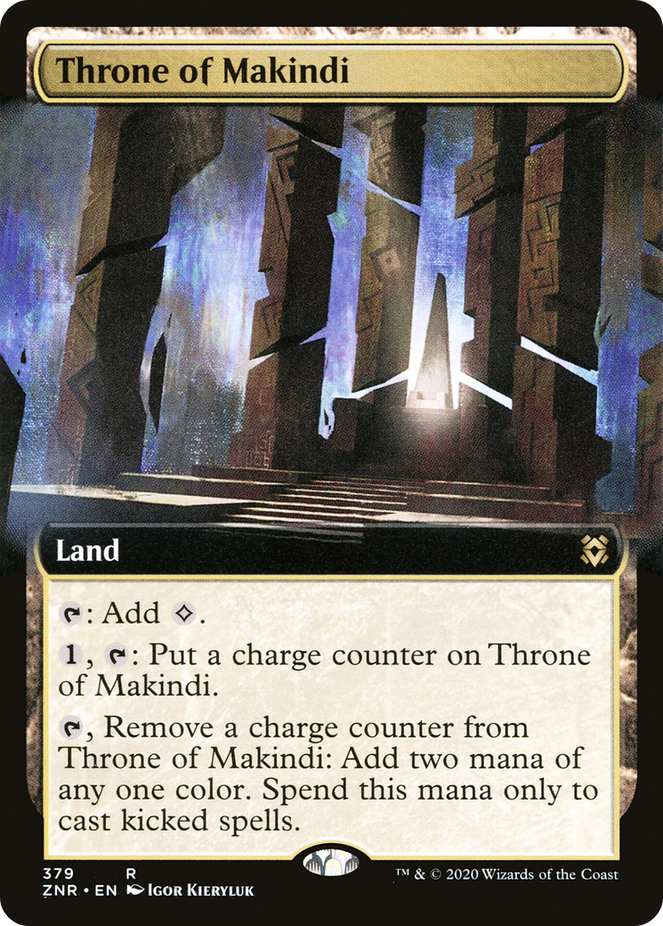 Throne of Makindi (Extended Art) [Zendikar Rising] | Silver Goblin