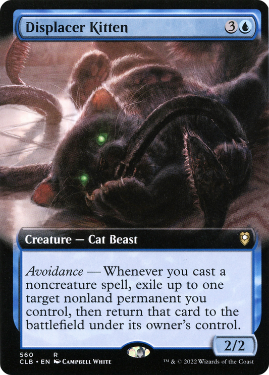 Displacer Kitten (Extended Art) [Commander Legends: Battle for Baldur's Gate]