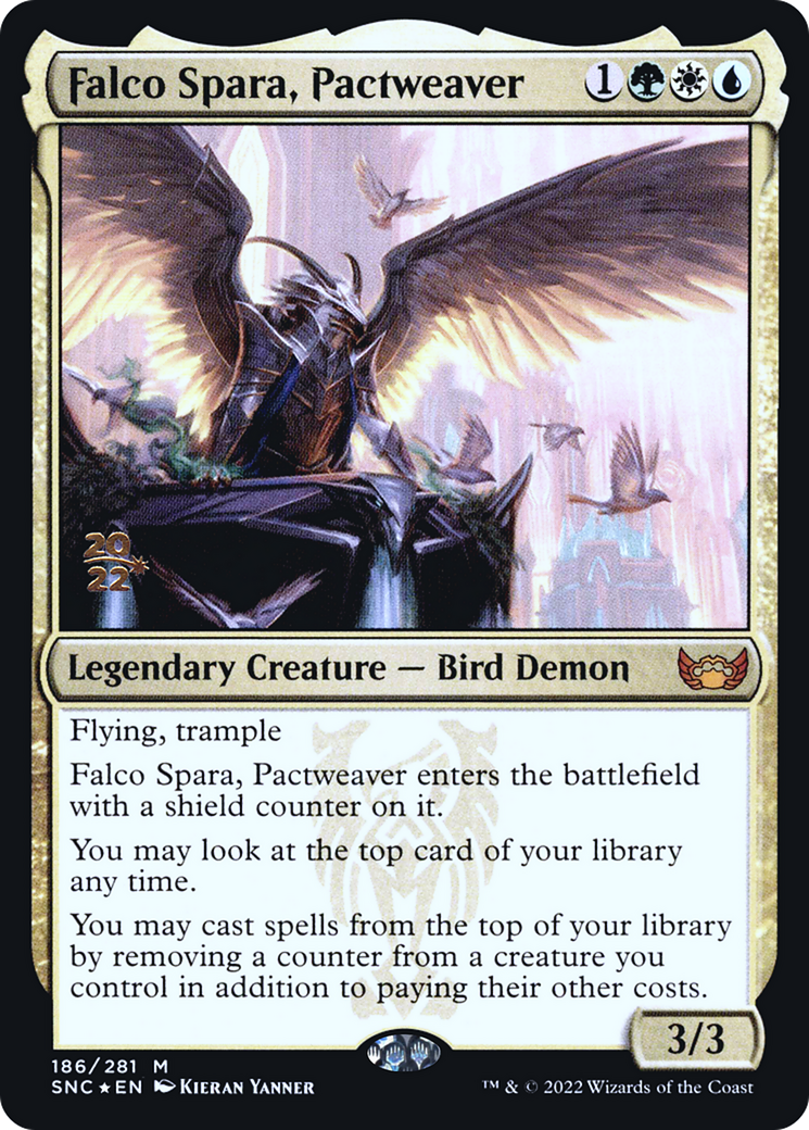 Falco Spara, Pactweaver [Streets of New Capenna Prerelease Promos] | Silver Goblin