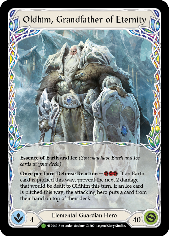 Oldhim, Grandfather of Eternity [HER042] (Promo)  Cold Foil | Silver Goblin