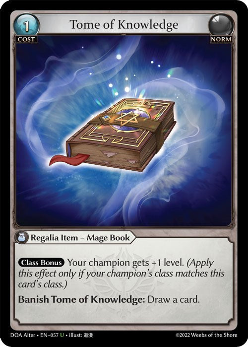 Tome of Knowledge (057) [Dawn of Ashes: Alter Edition] Foil
