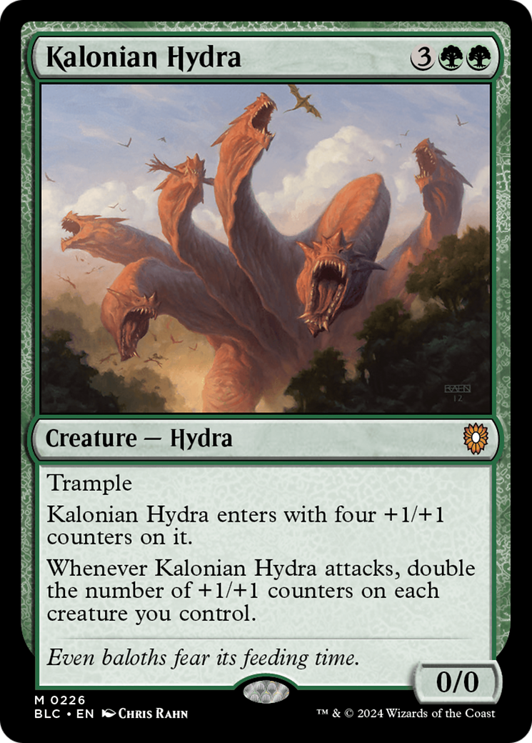 Kalonian Hydra [Bloomburrow Commander] | Silver Goblin