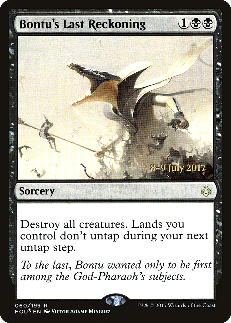 Bontu's Last Reckoning [Hour of Devastation Prerelease Promos] | Silver Goblin