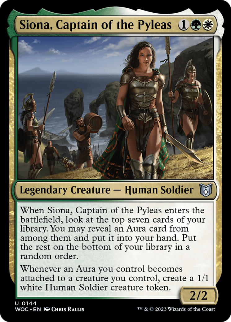 Siona, Captain of the Pyleas [Wilds of Eldraine Commander] | Silver Goblin