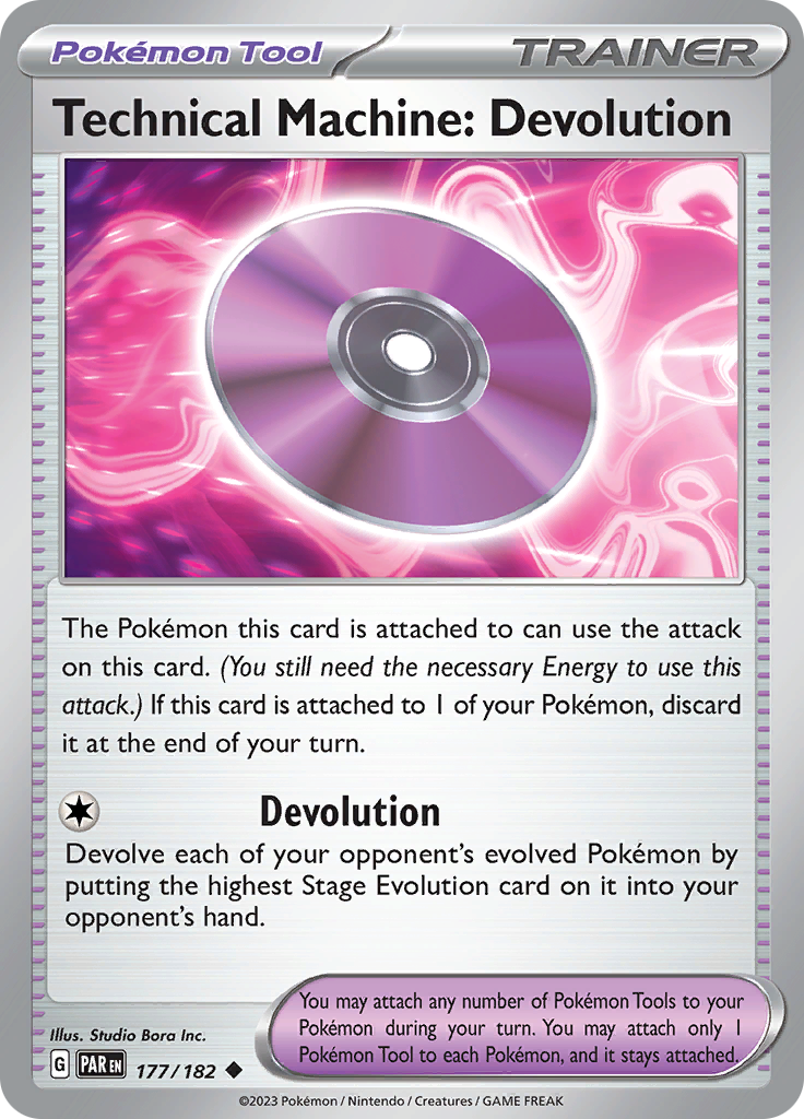 Technical Machine: Devolution (177/182) [Scarlet & Violet: Paradox Rift] | Silver Goblin