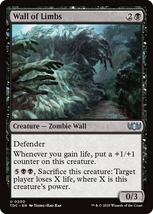 Wall of Limbs (200) - Commander: Tarkir: Dragonstorm