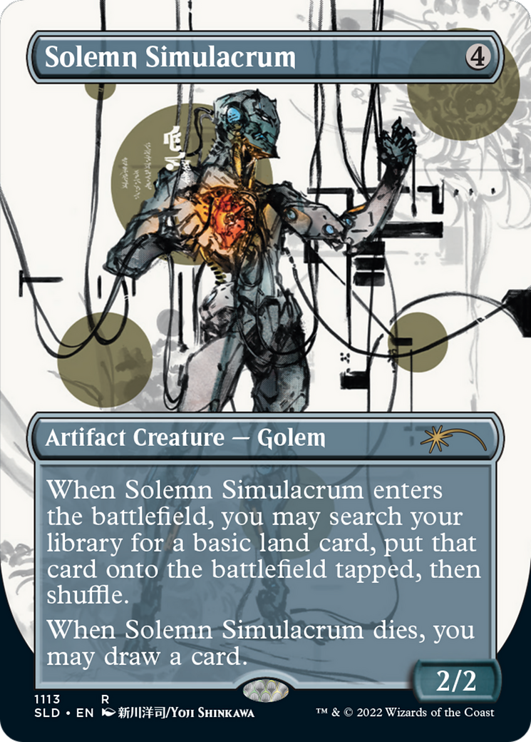 Solemn Simulacrum (1113) (Borderless) [Secret Lair Drop Series] | Silver Goblin