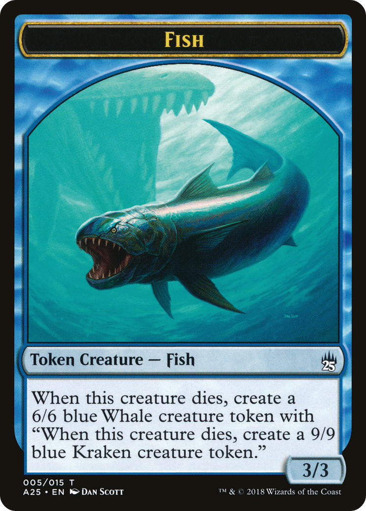 Fish Token [Masters 25 Tokens] | Silver Goblin