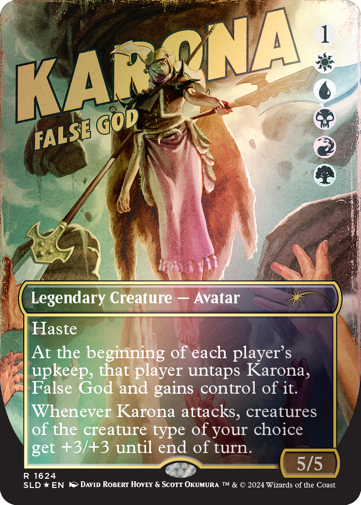 Karona, False God (Rainbow Foil) [Secret Lair Drop Series] | Silver Goblin