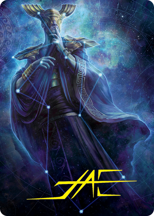 Atris, Oracle of Half-Truths Art Card (Gold-Stamped Signature) [March of the Machine Art Series] Foil