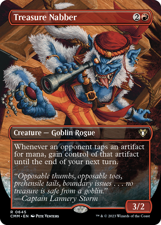 Treasure Nabber (Borderless Alternate Art) [Commander Masters] Foil