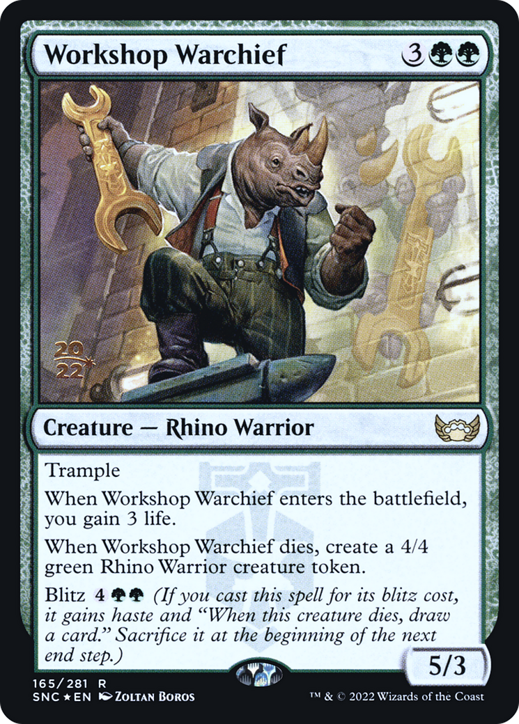 Workshop Warchief [Streets of New Capenna Prerelease Promos] | Silver Goblin