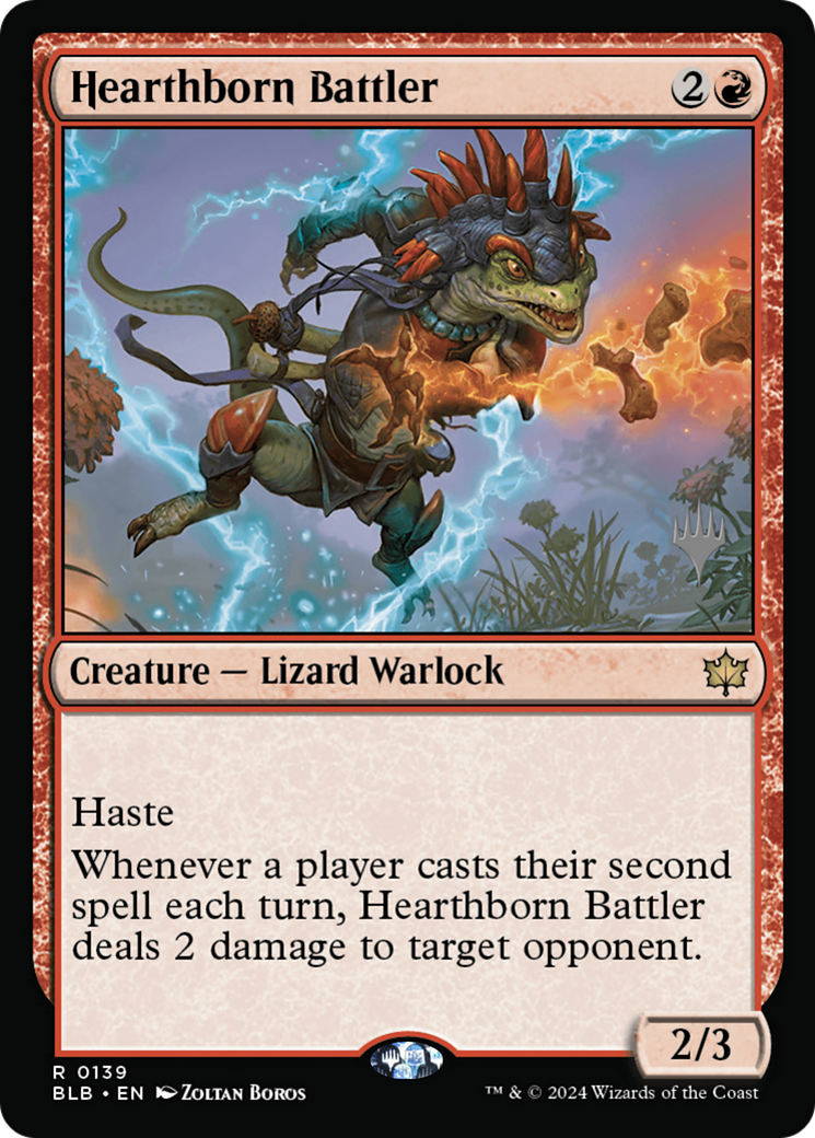 Hearthborn Battler (Promo Pack) [Bloomburrow Promos] | Silver Goblin