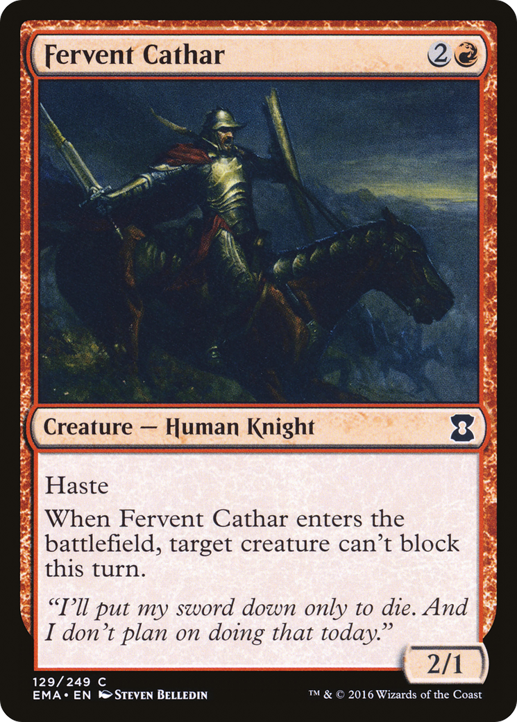 Fervent Cathar [Eternal Masters] | Silver Goblin