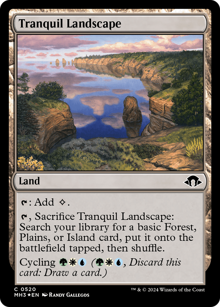 Tranquil Landscape (Ripple Foil) [Modern Horizons 3] | Silver Goblin