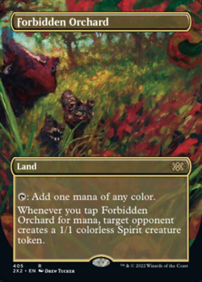 Forbidden Orchard (Borderless Alternate Art) [Double Masters 2022] | Silver Goblin